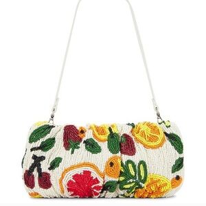 STAUD Multicolor Beaded Fruit Salad Shoulder Bag